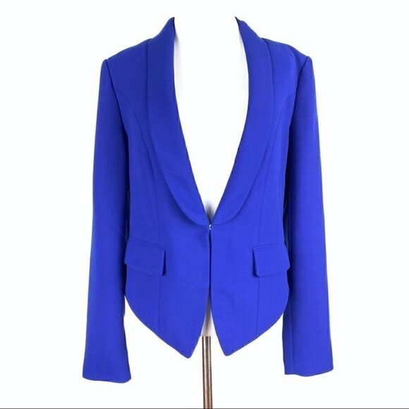 INC International concepts blazer size M blue shawl collar tuxedo career jacket - Picture 8 of 8
